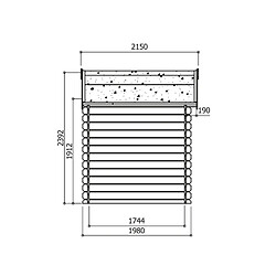 Acheter Solid Abri jardin bois Saran - 5.9 m² - 2.98 x 1.98 x 2.39 m - 28 mm