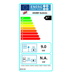 Poêle à granulés de bois 9kw noir - 491009000380 - GODIN