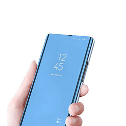 Avis Htdmobiles Housse pour Honor Magic 6 Lite 5G - etui coque portefeuille clear view miroir + verre trempe - BLEU