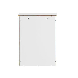 Acheter SoBuy BZR19-W Meuble Haut de Salle de Bain Meuble de Rangement Mural Armoire Suspendue