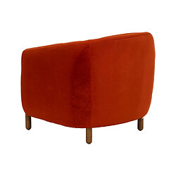 Acheter BigBuy Home Fauteuil Rouge Naturel Bois d'hévéa Foam Tissu 82 x 77 x 74 cm