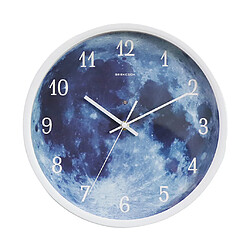 Horloge Murale Lumineuse 12 Pouces Ronde Décorative Horloge De Chambre à Coucher Cadeaux Noir