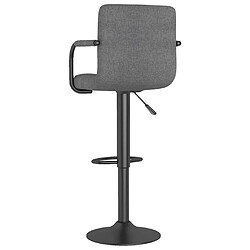 Acheter vidaXL Tabouret de bar Gris clair Tissu