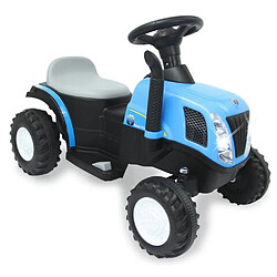 Jamara Ride-on tracteur New Holland avec remorque bleu 6V