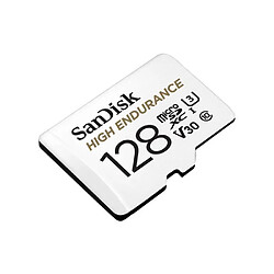 Carte TF SanDisk 128 Go C10 V30 U3 Carte Micro SD haute vitesse prenant en charge l'enregistrement vidéo jusqu'à 4K pour la caméra 