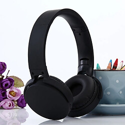 Wewoo Casque Bluetooth pour iPhone Bandeau pliant stéréo sans fil Casque support audio de 3,5 mm d'entrée et d'appels mains libres l'pour iPhone iPad iPod Samsung HTC Xiaomi d'périphériques Noir