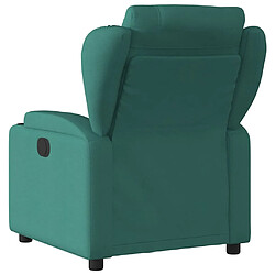 Acheter vidaXL Fauteuil de massage inclinable électrique Vert foncé Tissu