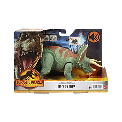 Jurassic World Figurine articulée et sonore de Tricératops pas cher