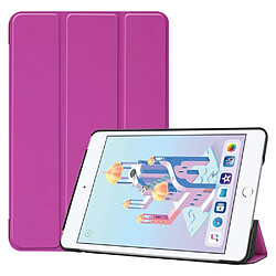 Etui en PU réveil automatique/sommeil triples basculement de la béquille violet pour votre Apple iPad mini (2019) 7.9 pouces/mini 4