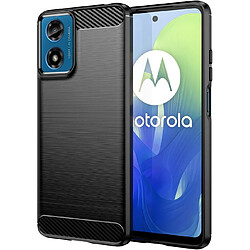 Coque protection brossée noire pour Motorola Moto E14 4G souple Antichoc XEPTIO