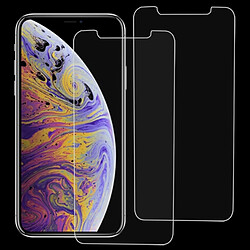 Wewoo Film en verre trempé 2 PCS 9H 2.5D pour iPhone XS / X