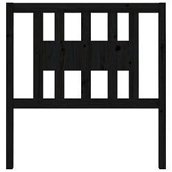 Avis Maison Chic Tête de lit scandinave pour lit adulte,Meuble de chambre Noir 106x4x100 cm Bois massif de pin -MN85535