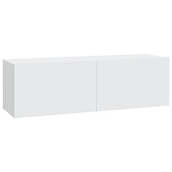 Acheter vidaXL Ensemble de meubles TV 4 pcs Blanc Bois d'ingénierie