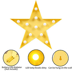 Avis Universal 3 pcs LED veilleuse lovely star light enfant cadeau jouet bébé enfant chambre décoration lampe murale éclairage intérieur | LED veilleuse