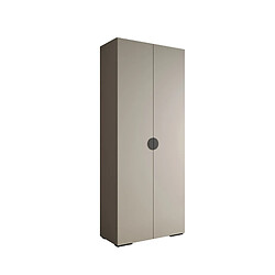 Abiks Meble Armoire Inova 4 À Portes Battantes 236,7/100/47 2 Portes (gris/nero)