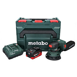 Metabo SXA 18 LTX 125 BL Ponceuse excentrique sans fil 18 V 125 mm Brushless + 1x batterie 5,5 Ah + chargeur + metaBOX