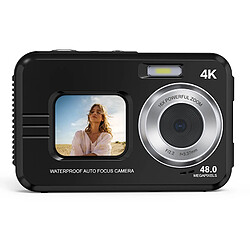 INF Caméra sous-marine étanche 48MP 4K avec zoom 16x et mise au point automatique Black