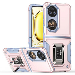 Coque en TPU anti-rayures avec béquille or rose pour votre Huawei P50 Pocket