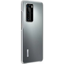 Huawei Coque pour Huawei P40 Pro Semi-rigide et Souple en Silicone Transparent