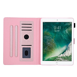 Acheter Etui en PU avec stockage de cartes rose pour votre Apple iPad 9.7 (2018)/9.7 (2017)/Air 2/Air