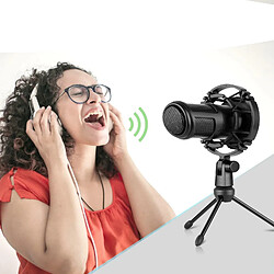 Justgreenbox Side-address Microphone Wired Condenser Mic Cardioid Pickup Pattern with Shock Mount and Tripod - 1005001672560198