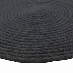 Avis Thedecofactory TAMTAM - Tapis en coton effet cordage noir diam.70