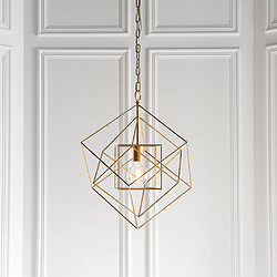 Lumière Suspension Plafonnier Feuille d'Or Antique