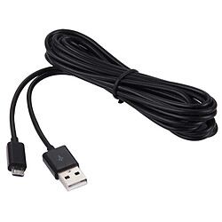 Wewoo Câble noir pour Nokia, Sony, Samsung, LG, BlackBerry, HTC, Amazon Kindle 3m Micro USB Port USB Data Cable,