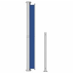 Avis vidaXL Auvent latéral rétractable de patio 220x300 cm Bleu