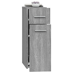 Avis vidaXL Armoire apothicaire Sonoma gris 20x45,5x60 cm Bois d'ingénierie