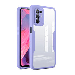 PHONECARE Coque Anti-Crash 360 Protection Résistant aux Chocs Avant et Arriére pour Oppo Reno5 Z - Mauve