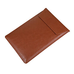 Etui en PU taille universelle 36x26cm marron pour votre Laptop 15 pouces