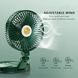 Universal Ventilateur portable 7 pouces Ventilateur de bureau mural Lampe pliante Refroidisseur d'eau Ventilateur USB Charge Table télescopique Ventilateur USB Ventilateur de voyage