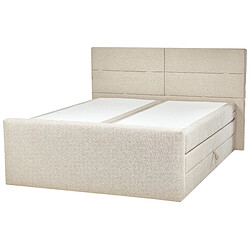 Acheter Beliani Lit boxspring en tissu 180 x 200 cm beige ARISTOCRAT