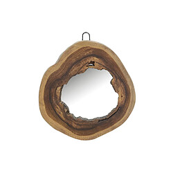 Aubry Gaspard Miroir rond en teck naturel.