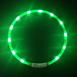 Avis Collier De Chien LED Collier USB Rechargeable Anti-perte Colliers Laisse Vert