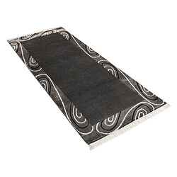 Vidal Tapis de couloir en laine 203x84 brun Darya