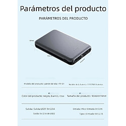 Avis SANAG Stock Leider-Batterie Portable 4 Sorties 5000 Mah, Power Bank Micro Usb, Type C, Charge Rapide, Batterie Externe Portable, Ultra Légère Power Pack Compact Power Bank Chargeur Compatible (Noir)