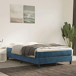 Maison Chic Matelas de lit à ressorts ensachés, Matelas doux Bleu foncé 120x200x20 cm -GKD98091