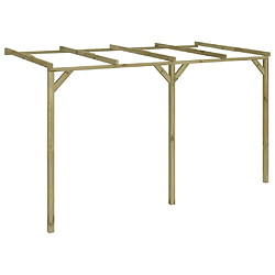 vidaXL Pergola à appentis 2 x 4 x 2,2 m Bois