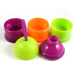 Wewoo Gamelle Boîte portative de casse-croûte de trois couches d'animal familier, baril de stockage de grain de fraisage de produit alimentaire, taille: 18 * 7.6cm, couleur aléatoire pas cher