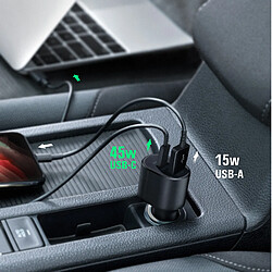 Avis Chargeur Voiture 60W Original Samsung Sortie USB-C / USB Câble USB-C 1m Noir