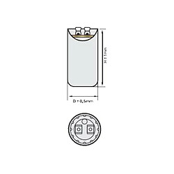 Condensateur De Démarrage Moteur Monophasé CDI 160-200UF 330VAC, Avec Cosses