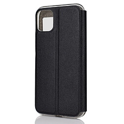 Avis Wewoo Coque Pour iPhone 11 Pro Texture mate Support horizontal téléphone mobile Étui portable Fenêtre avec identification de l'appelant et bouton en métal Faites coulisser déverrouiller Noir