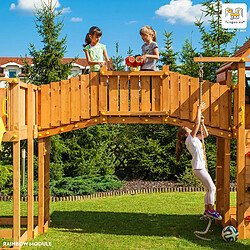 Avis Grande aire de jeux Play Box multiactivités en bois de chez Fungoo