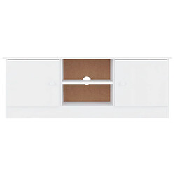 Acheter Maison Chic Meuble TV scandinave - Banc TV pour salon ALTA blanc 112x35x41 cm bois massif de pin -MN34465