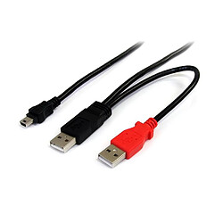 Avis Startech CABLE USB 2.0 EN Y A VERS MINI