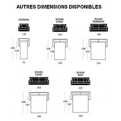 Avis Inside 75 Canapé 3-4 places FASTER tweed orange convertible ouverture EXPRESS 160*190*12cm