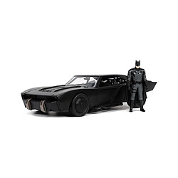 Jada Toys Batman 2022 Hollywood Rides - Réplique 1/24 Batmobile métal 2022 avec figurine Batman