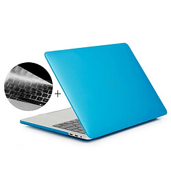 Wewoo Housse Étui bleu pour 2016 MacBook Pro 13,3 pouces avec Touchbar A1706 2 en 1 Coque de protection en plastique dur givré + US Version Ultra-mince TPU Protecteur clavier